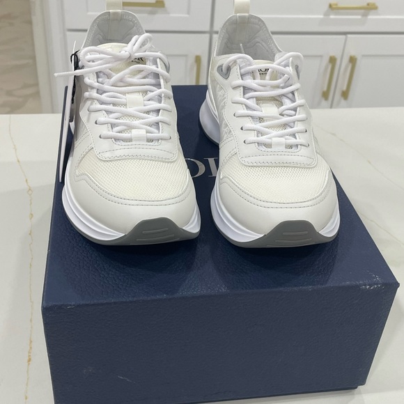 Mint Christian Dior B25  White Technical Mesh Men Sneakers luxury - Picture 8 of 16